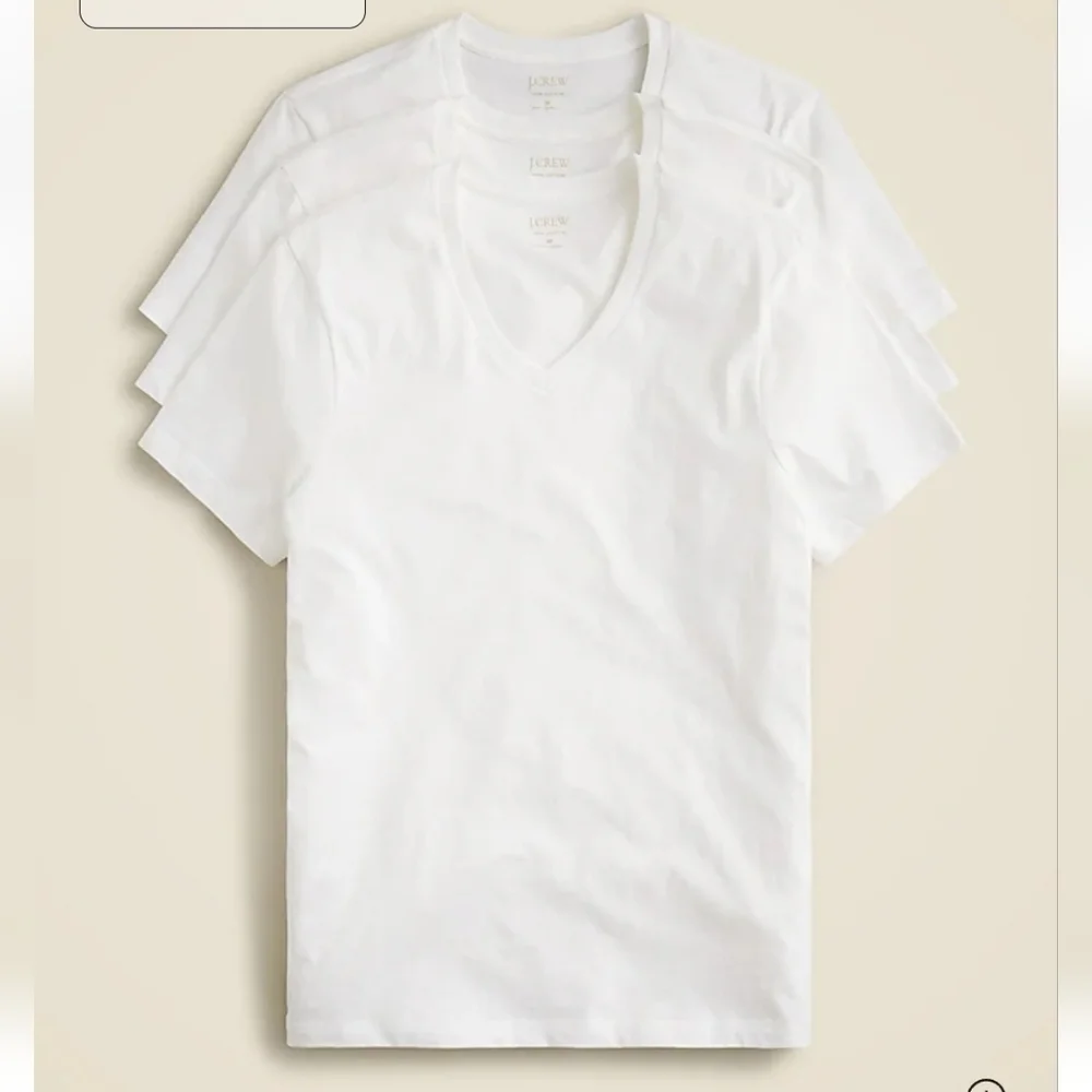 New J Crew V-neck undershirts three-pack BY548